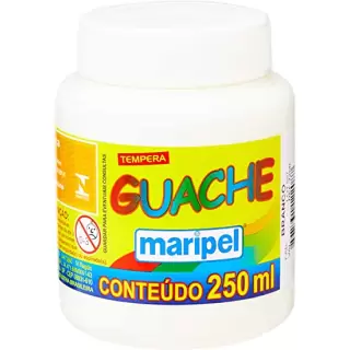 Tinta Guache 250ml Branco - Maripel