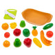Nutri cozinha Tateti - 14 Frutas e Verduras divididas velcro Nutri cozinha Tateti - 14 Frutas e Verduras divididas velcro