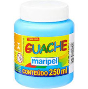 Tinta Guache 250ml Azul Claro - Maripel Tinta Guache 250ml Azul Claro - Maripel