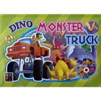 LIVRO POP-UP DINO MONSTER TRUCK