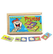 DOMINÓ FRUTAS COM 28 PEÇAS - Simque (Ref 484) DOMINÓ FRUTAS COM 28 PEÇAS - Simque (Ref 484)