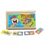 DOMINÓ FRUTAS COM 28 PEÇAS - Simque (Ref 484) DOMINÓ FRUTAS COM 28 PEÇAS - Simque (Ref 484)