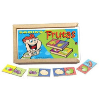 DOMINÓ FRUTAS COM 28 PEÇAS - Simque (Ref 484)