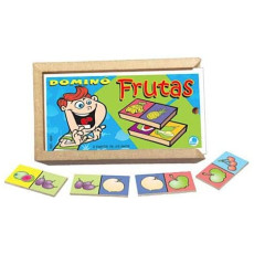 DOMINÓ FRUTAS COM 28 PEÇAS - Simque (Ref 484) DOMINÓ FRUTAS COM 28 PEÇAS - Simque (Ref 484)