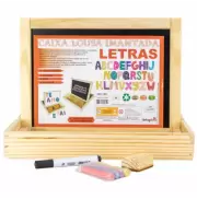 Caixa Lousa Imantada Letras - BrinqMutti