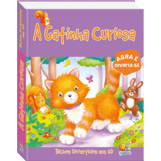 Bichos divertidos em 3D: Gatinha Curiosa