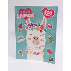 500 ADESIVOS - LOVE LHAMAS  500 ADESIVOS - LOVE LHAMAS