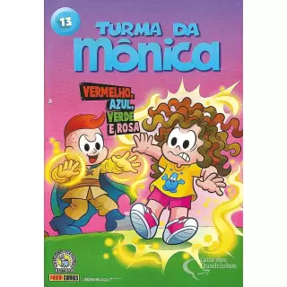 Gibi Turma Da Mônica - Vermelho, Azul, Verde e Rosa 