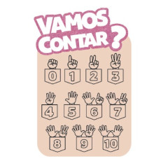 Painel - Vamos Contar? E.V.A Painel - Vamos Contar? E.V.A