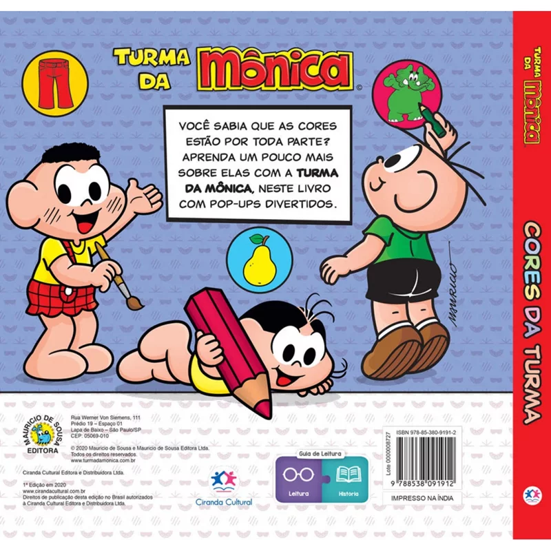 Turma da Mônica - Cores da turma - Pop-Ups Divertidos